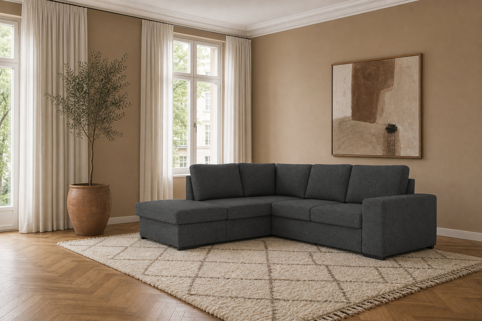 Salo Ecksofa mit Ottomane