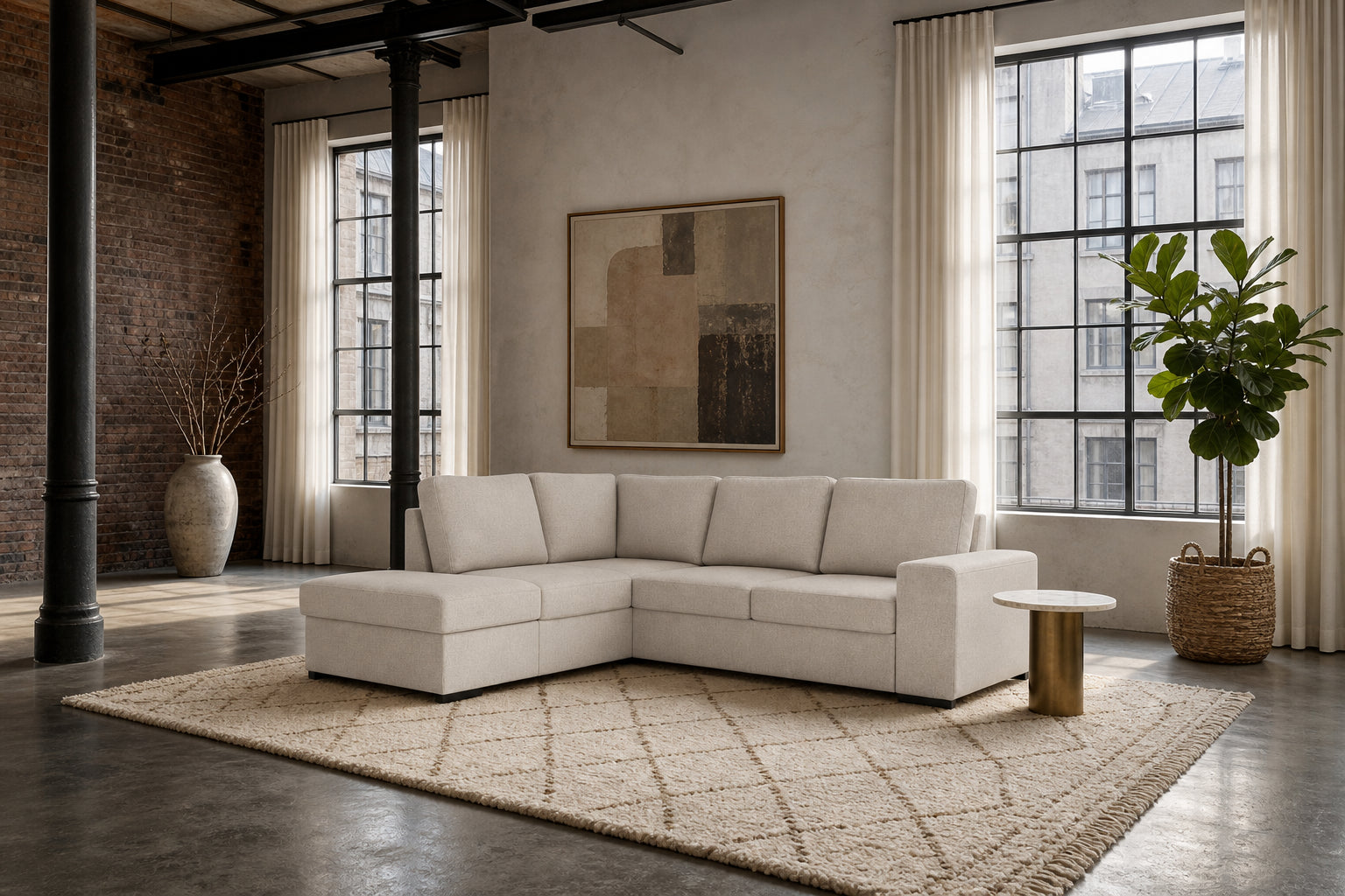 Salo Ecksofa mit Ottomane