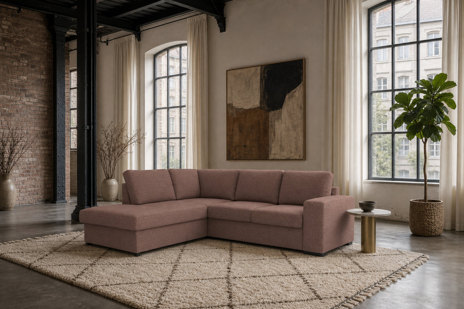 Salo Ecksofa mit Ottomane