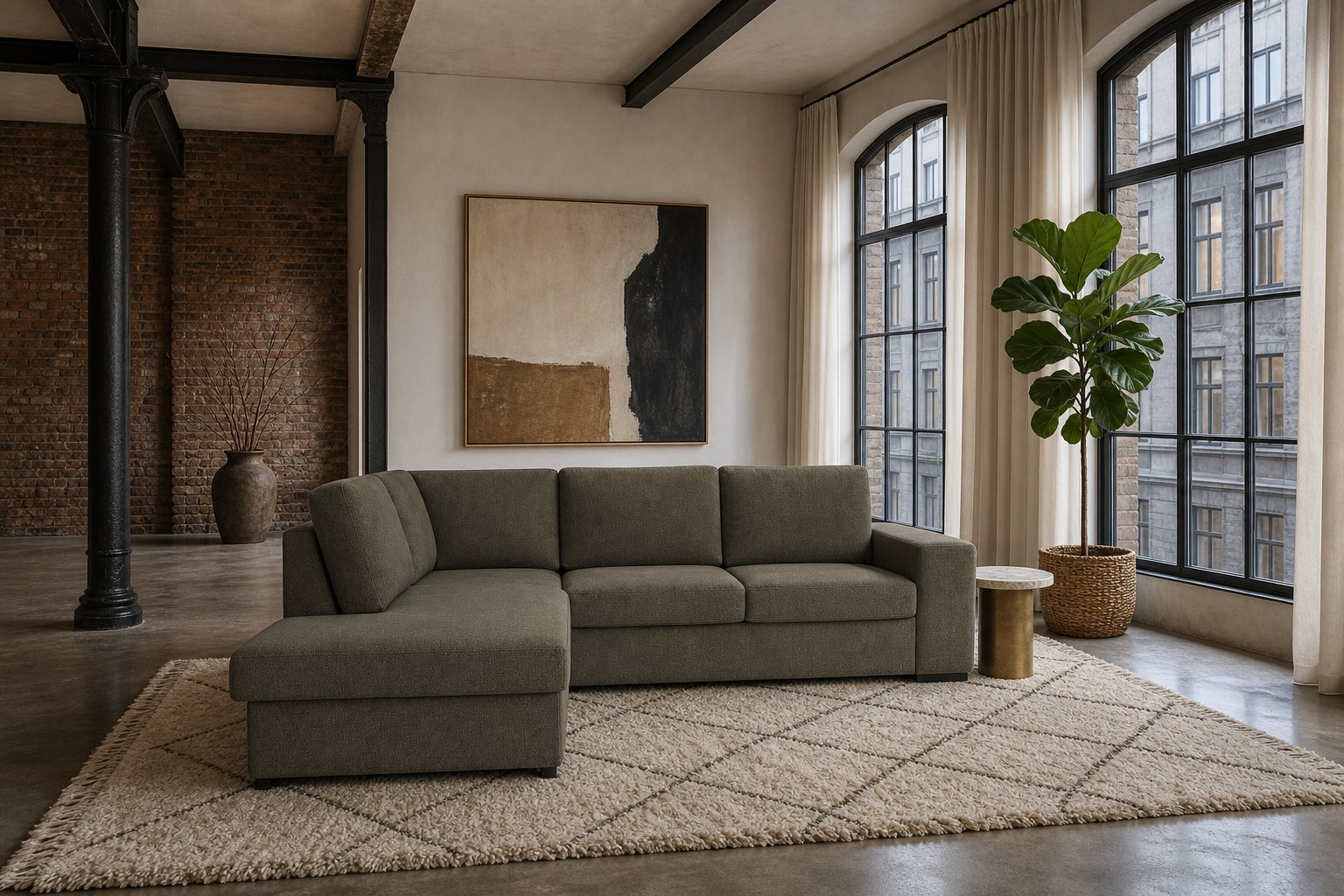 Salo Ecksofa mit Ottomane