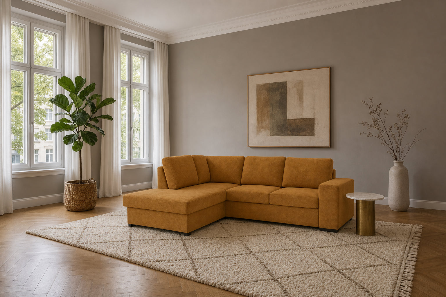 Salo Ecksofa mit Ottomane