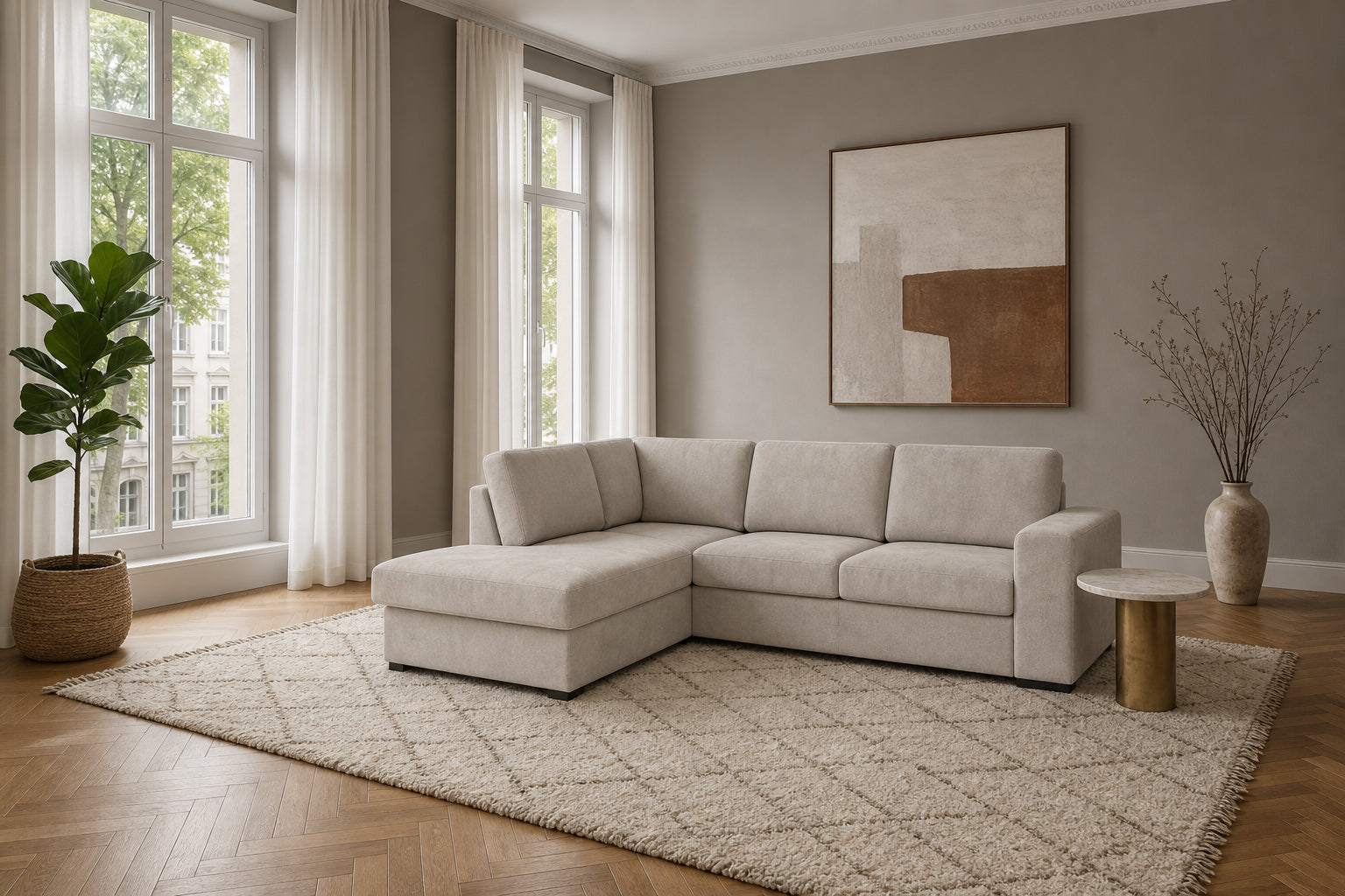 Salo Ecksofa mit Ottomane
