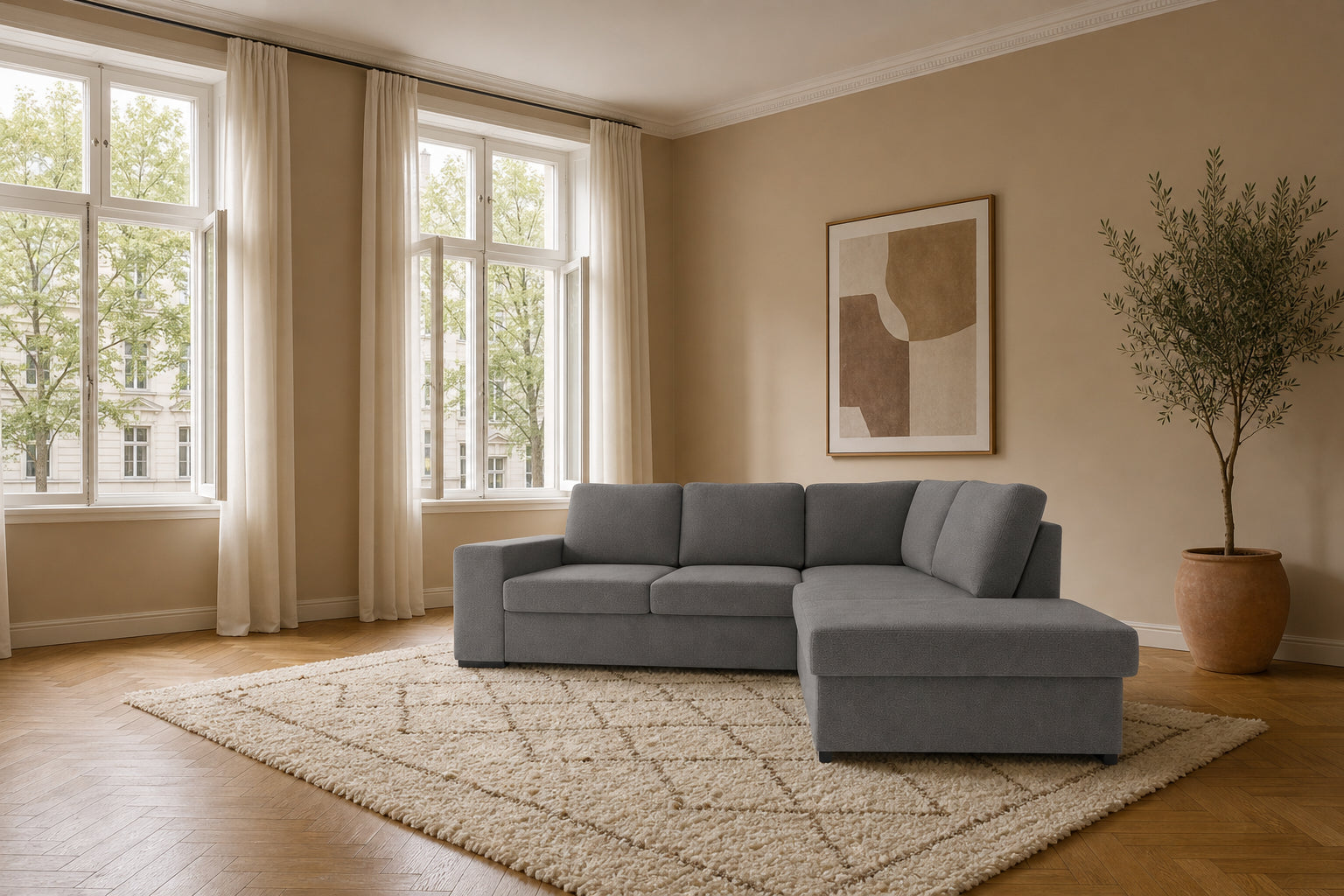 Salo Ecksofa mit Ottomane