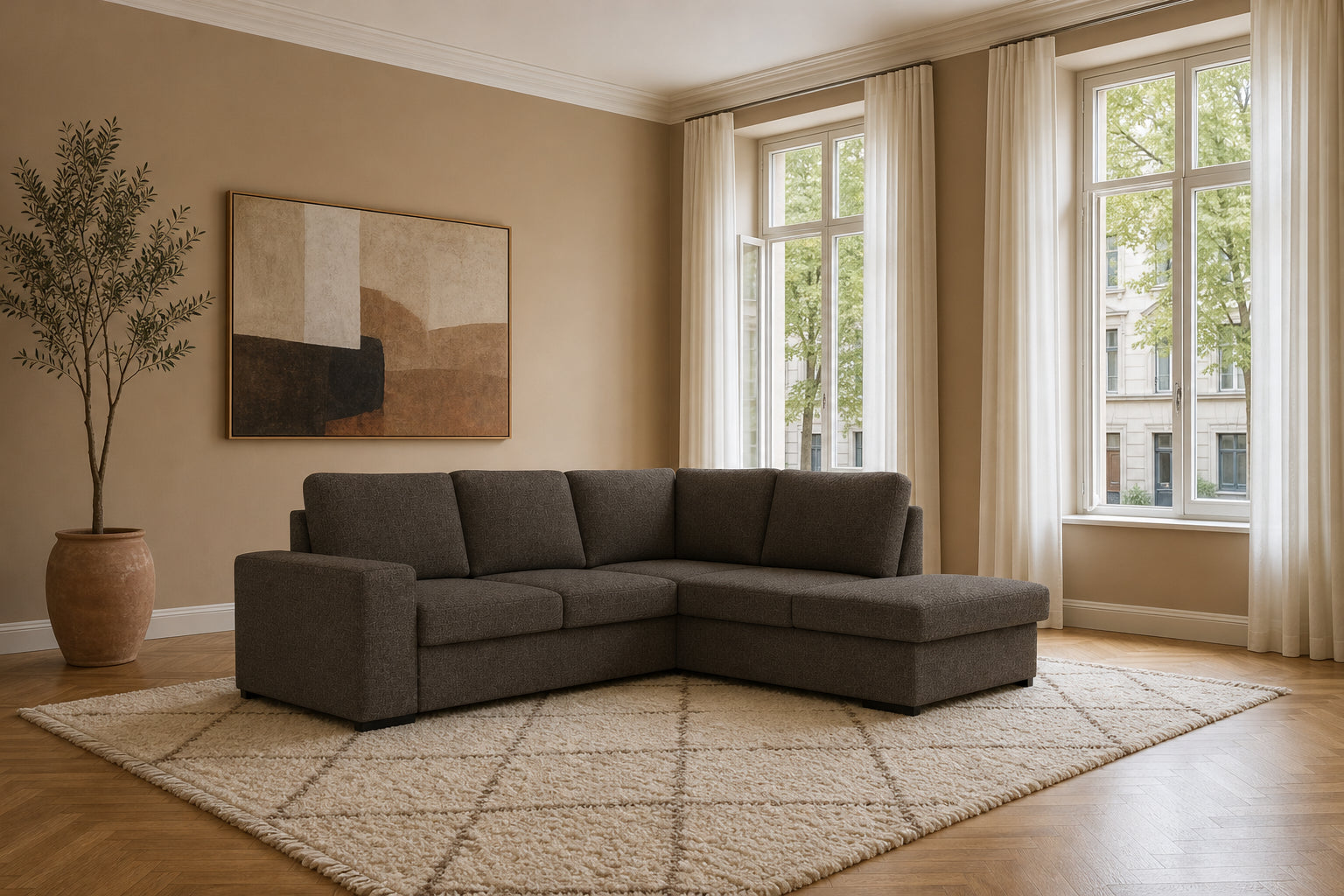 Salo Ecksofa mit Ottomane
