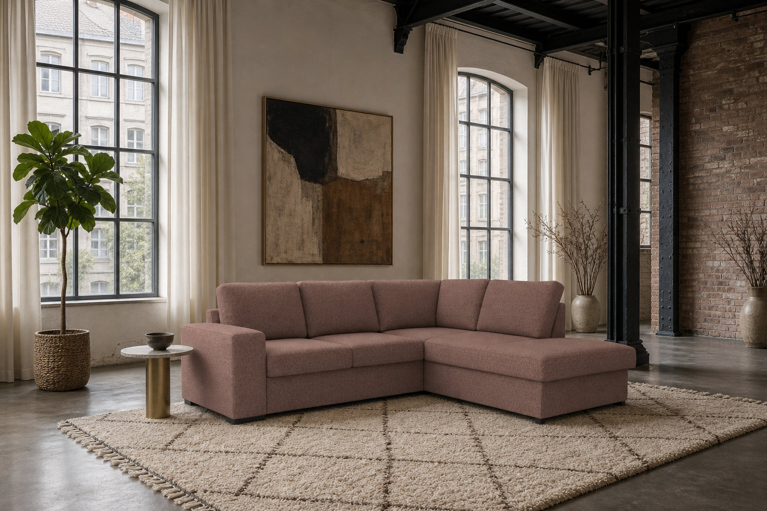 Salo Ecksofa mit Ottomane