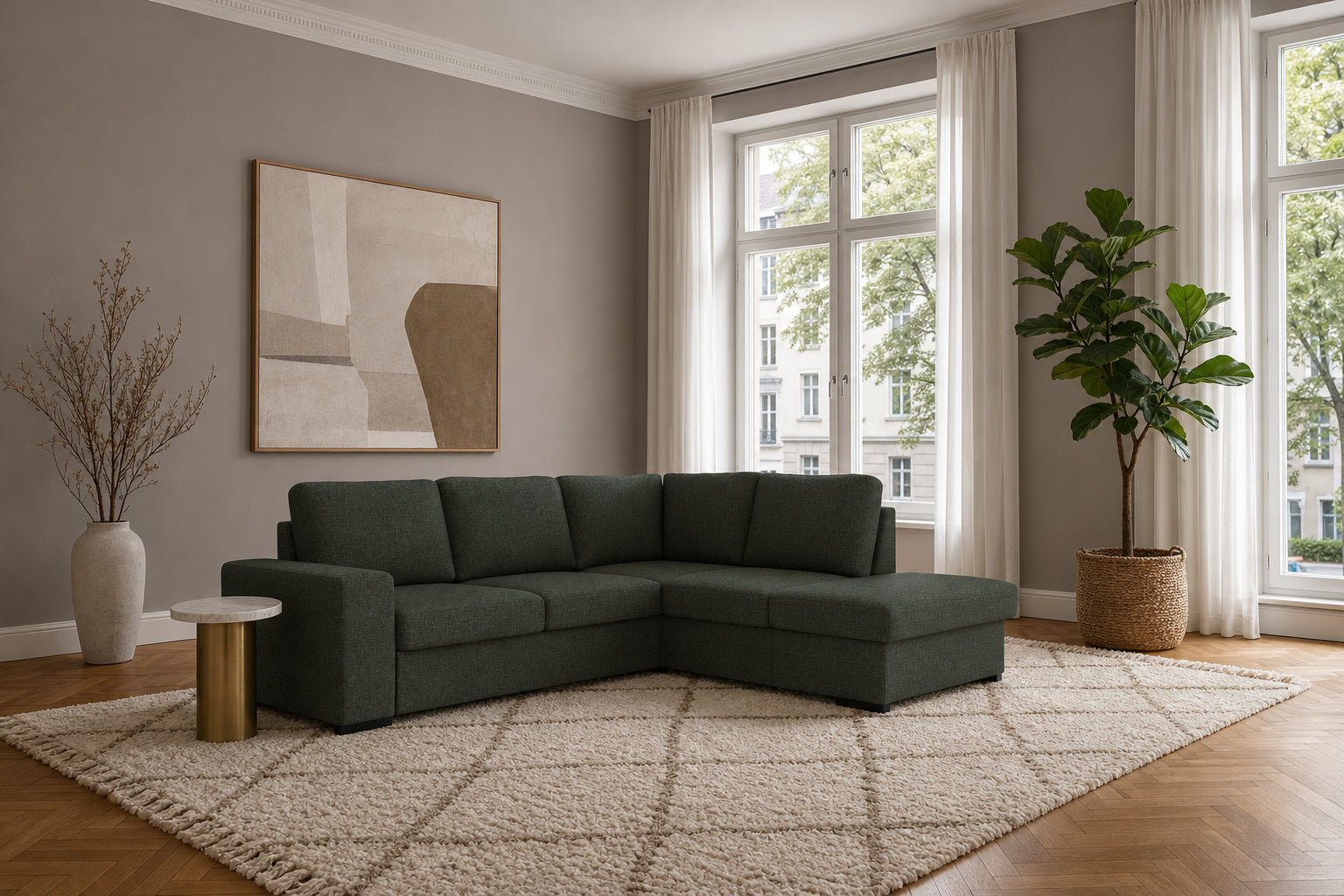 Salo Ecksofa mit Ottomane