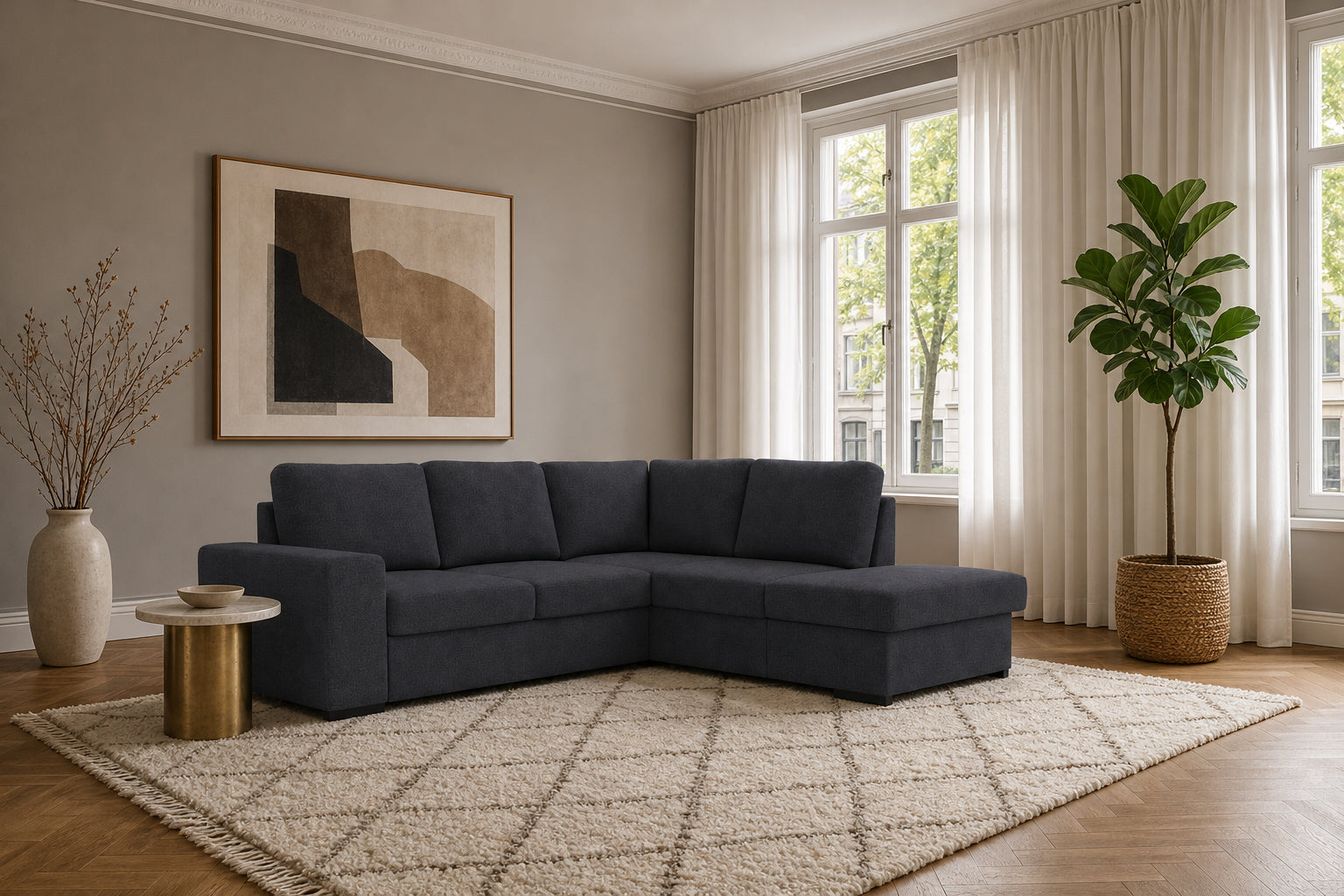 Salo Ecksofa mit Ottomane