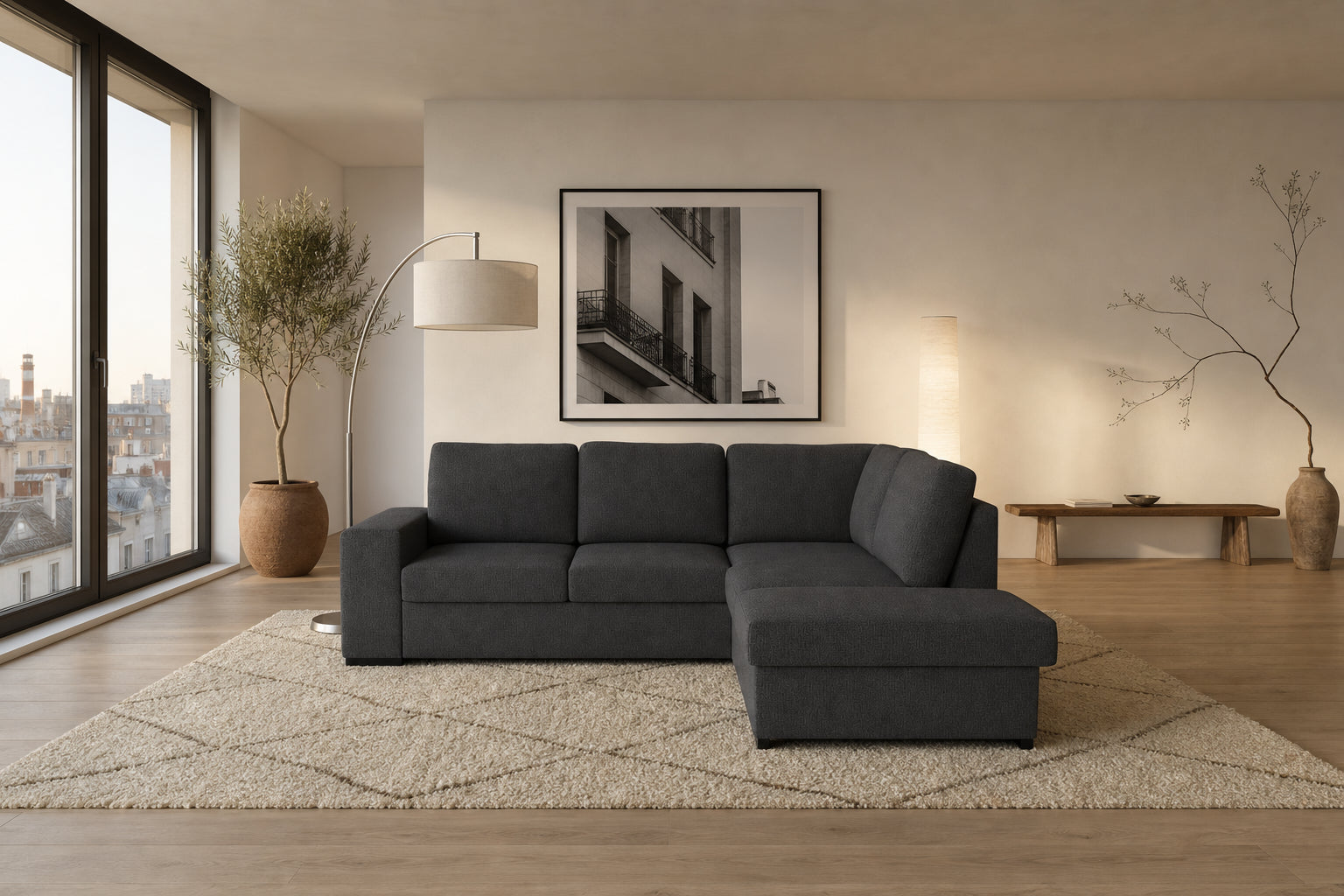 Salo Ecksofa mit Ottomane