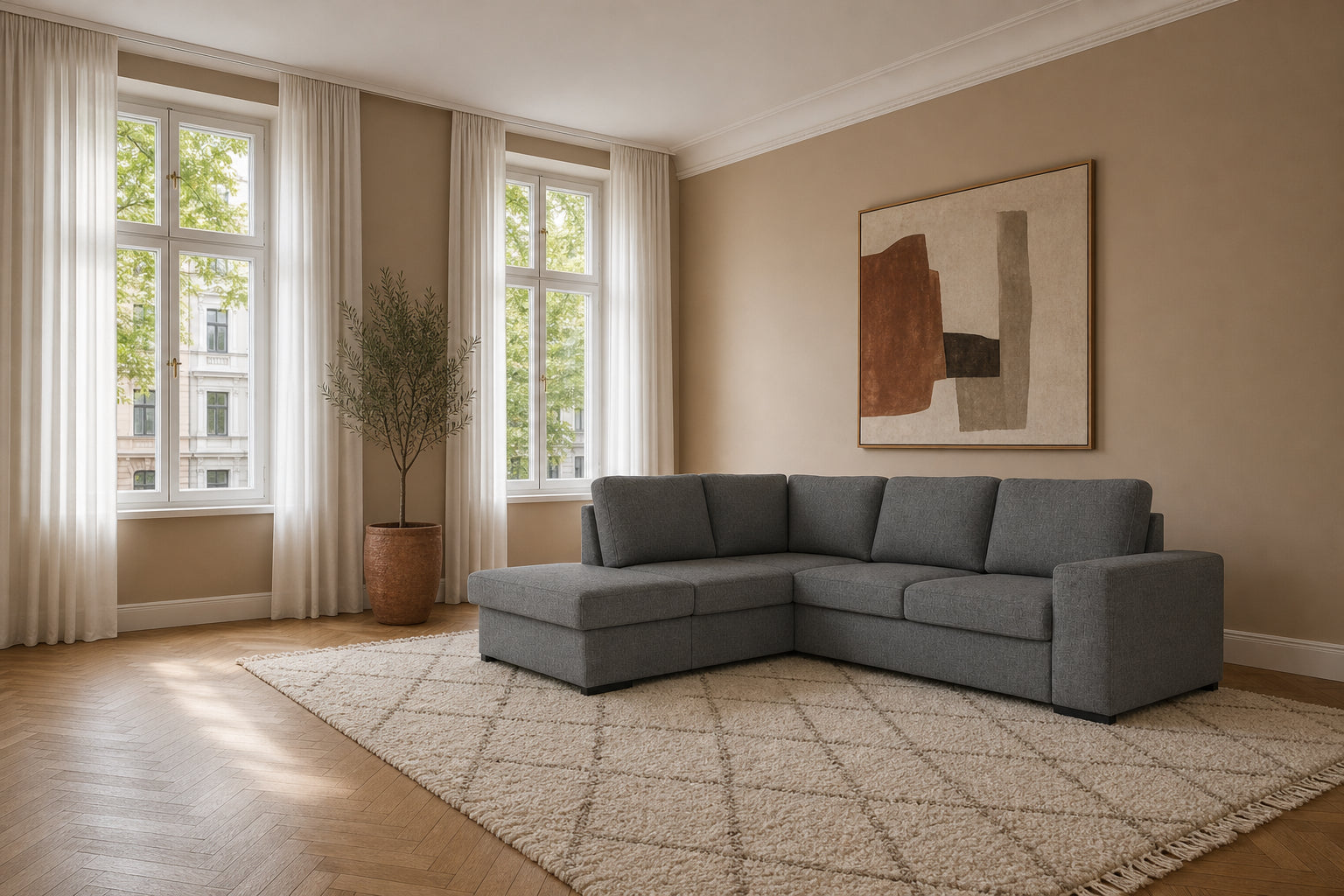 Salo Ecksofa mit Ottomane