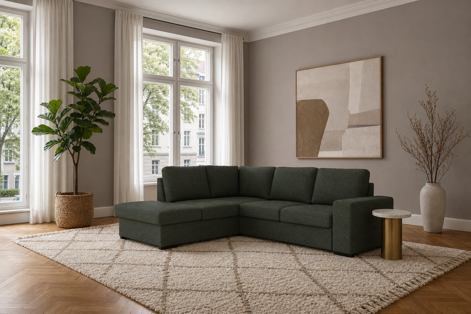 Salo Ecksofa mit Ottomane