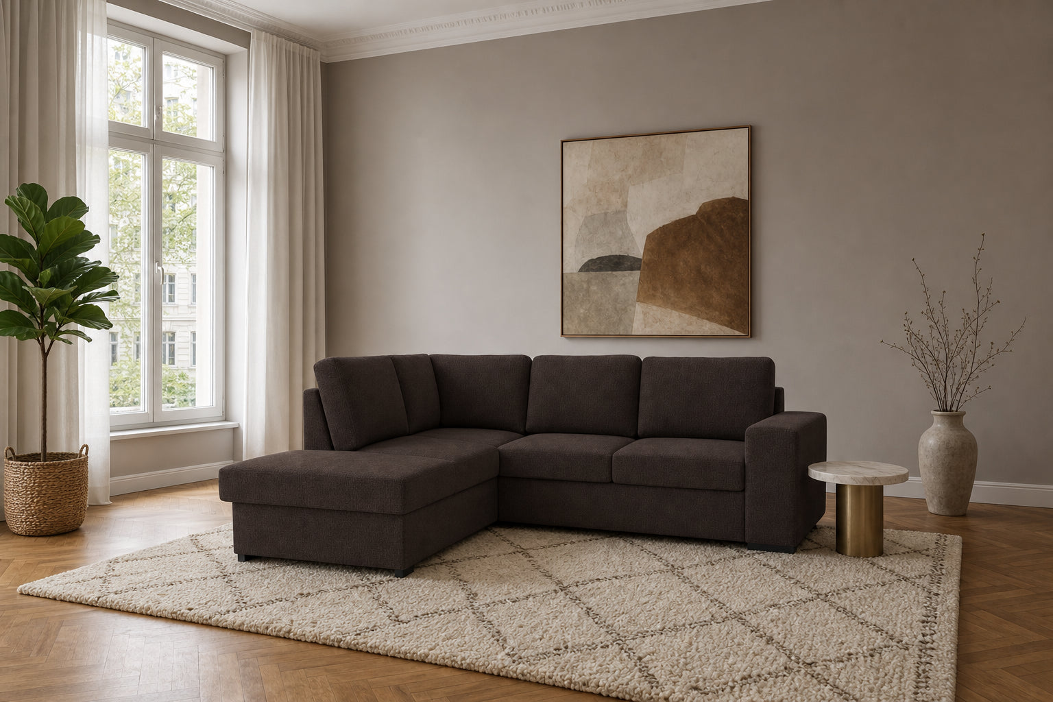 Salo Ecksofa mit Ottomane