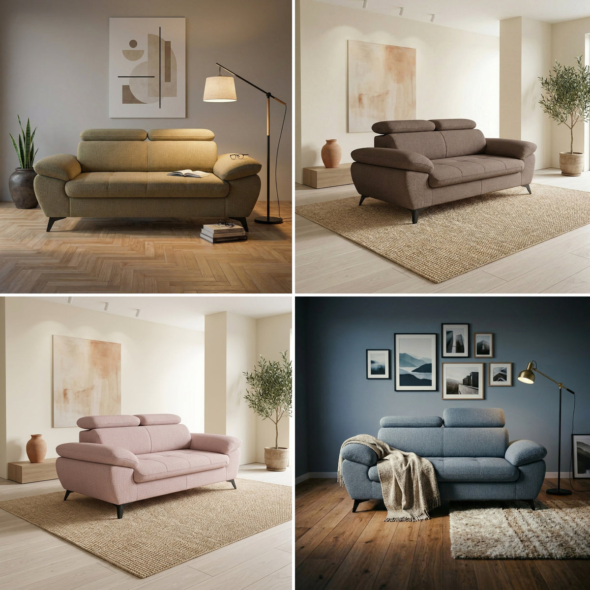 Karlstad 2,5-Sitzer – Flora Clean Taupe