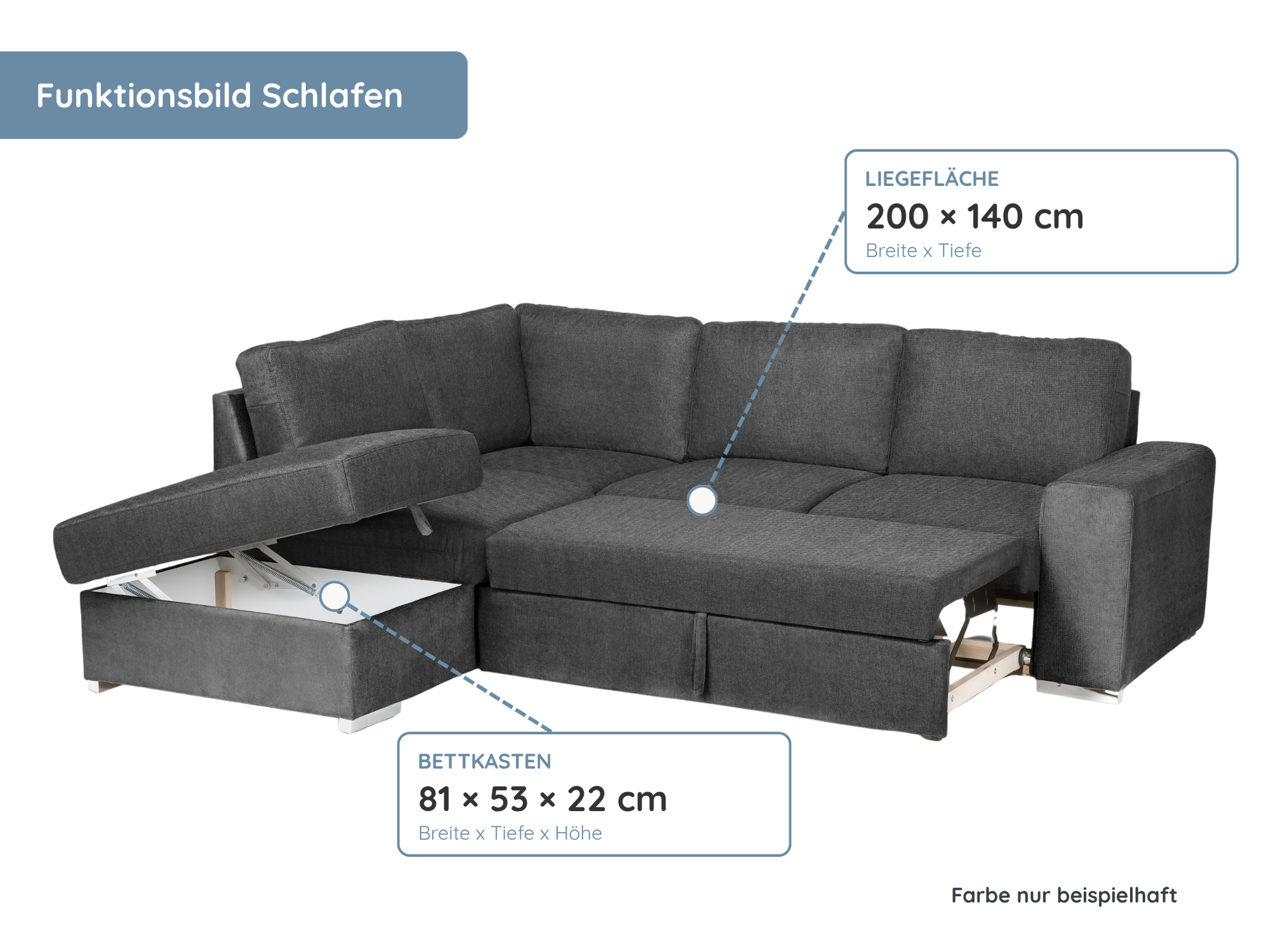 Salo Ecksofa mit Ottomane