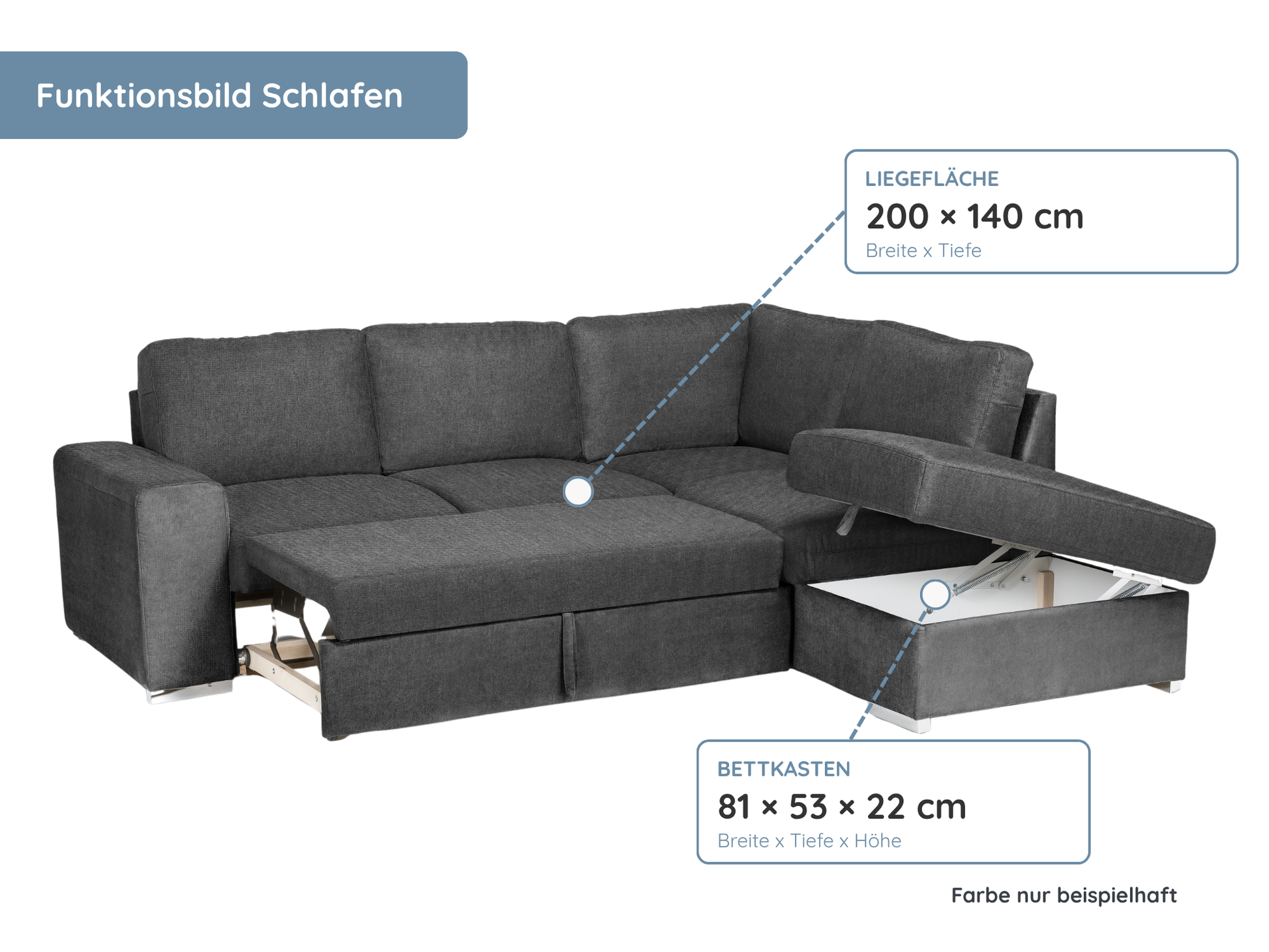 Salo Ecksofa mit Ottomane