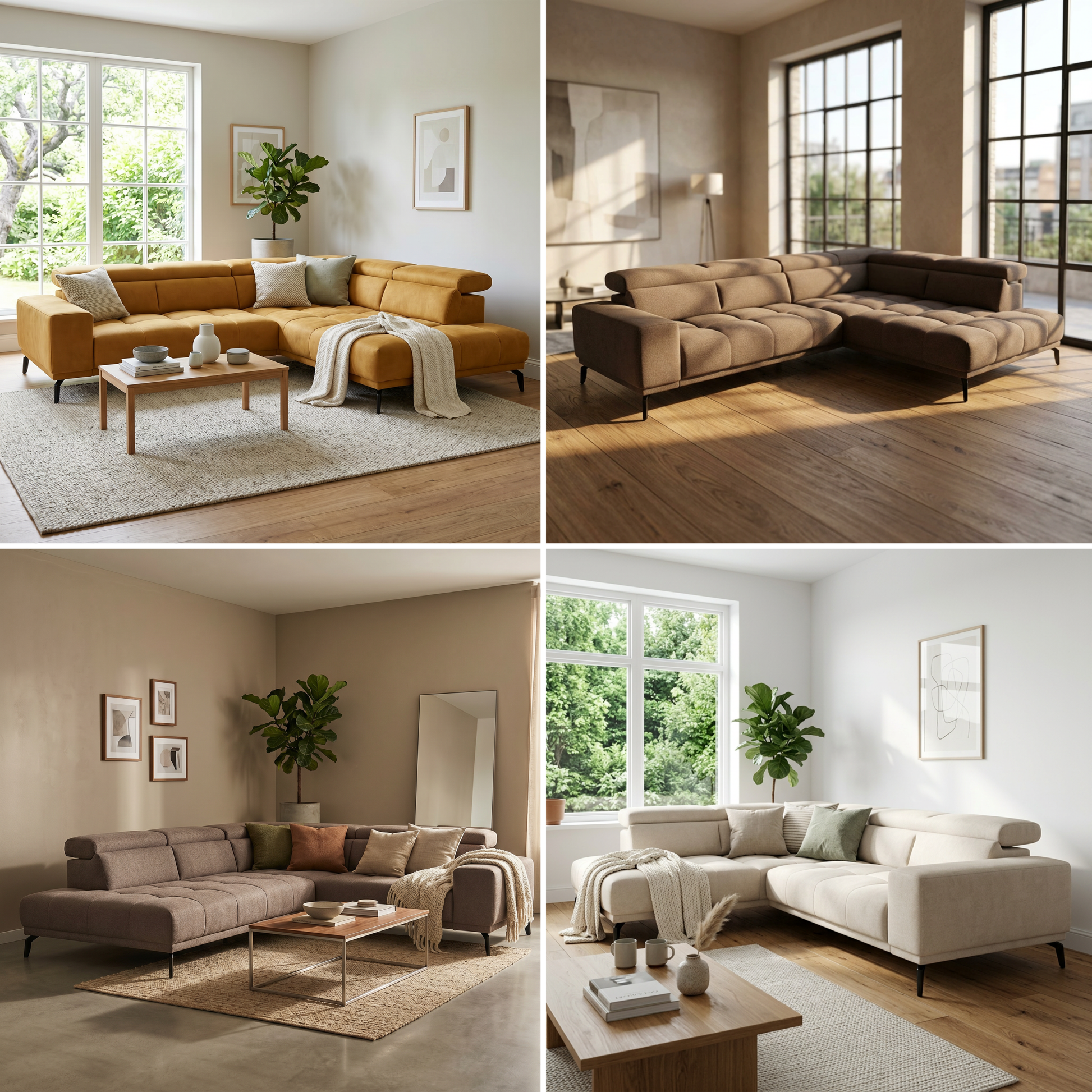 Uppsala Ecksofa mit Ottomane