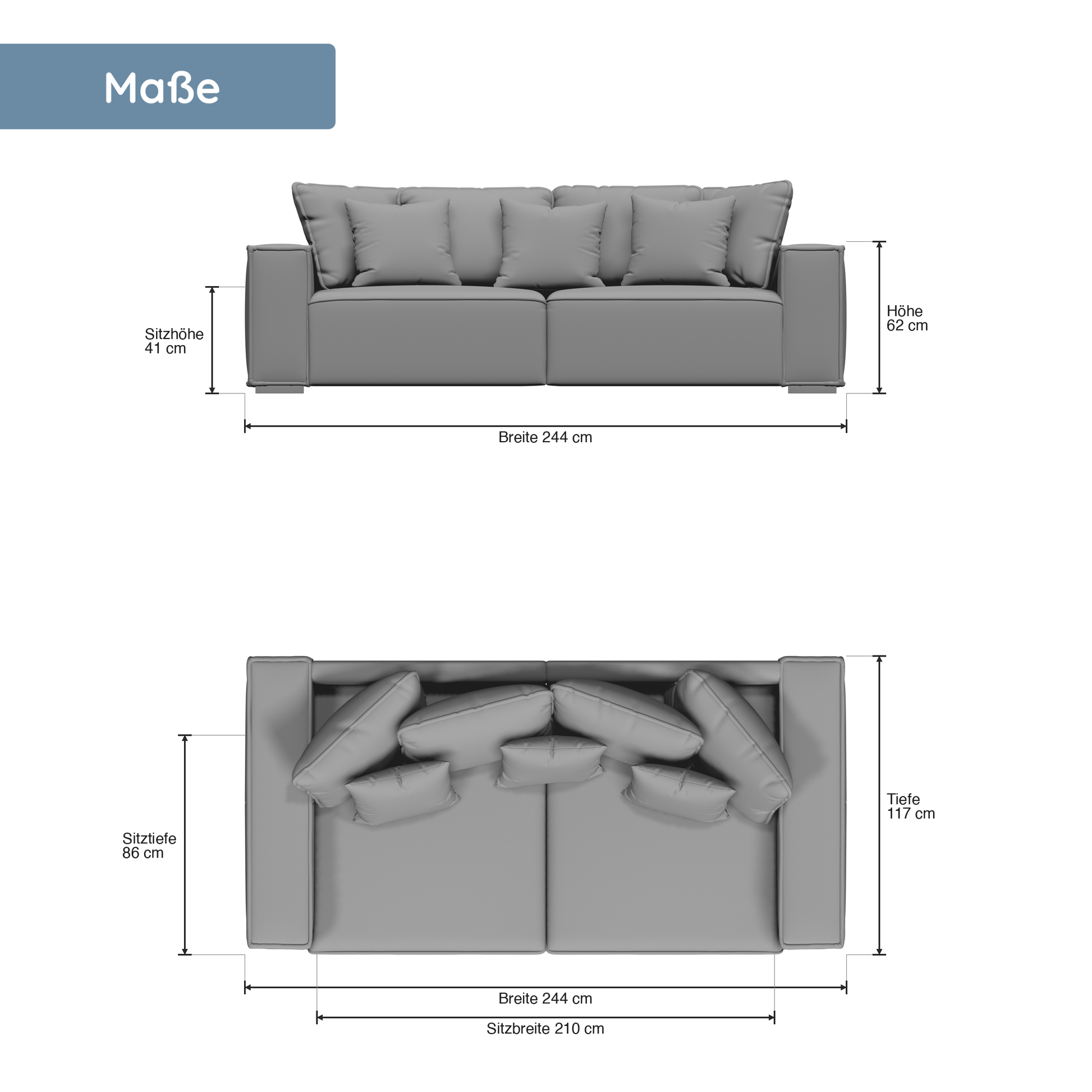 XXL Sofa York