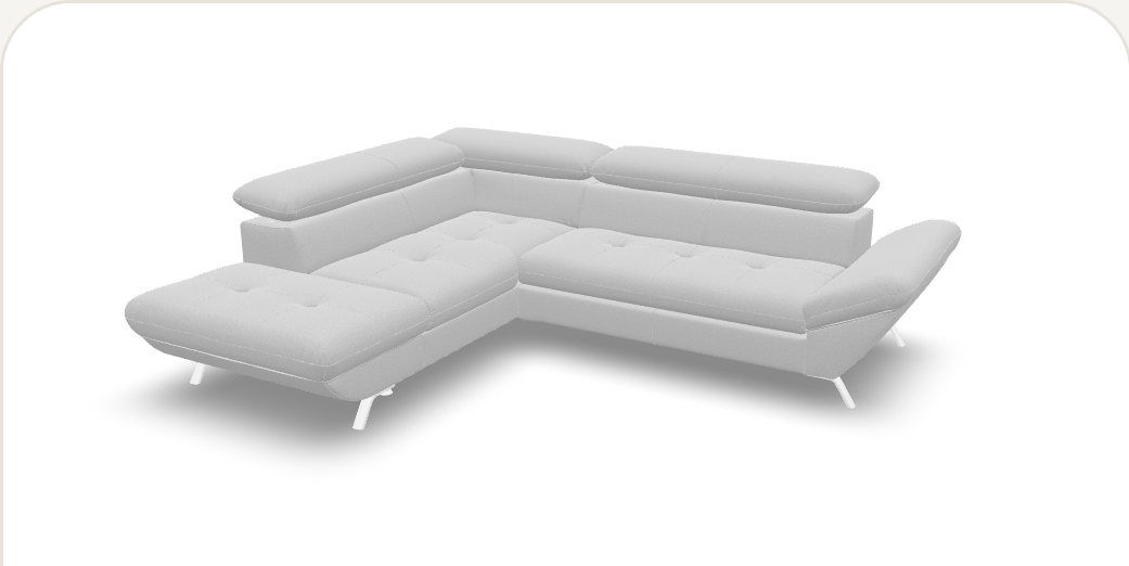 Ecksofa mit Ottomane